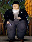 Fernando Botero Canvas Paintings - El embajador ingles
